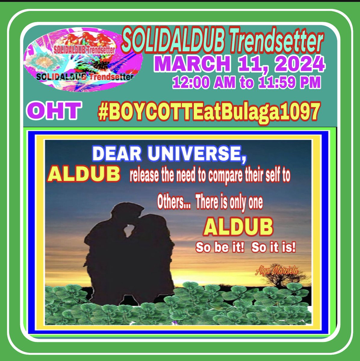 SOLIDALDUB Trendsetter (@solidaldubt) on Twitter photo TBADN has faced a lot of obstacles but we never gave up
Let's continue d fight 4 TRUTH& HONOR 4 ALDUB
<a href="/aldenrichards02/">Alden Richards</a>
<a href="/mainedcm/">Maine Mendoza</a>
& the TRUE BLOODED ALDUBNATION. RESPECT BEGETS RESPECT
Our OHT 4 MAR 11, 2024
ALDUB PA RIN
#BOYCOTTEatBulaga1097 TBADN has faced a lot of obstacles but we never gave up
Let's continue d fight 4 TRUTH& HONOR 4 ALDUB
<a href="/aldenrichards02/">Alden Richards</a>
<a href="/mainedcm/">Maine Mendoza</a>
& the TRUE BLOODED ALDUBNATION. RESPECT BEGETS RESPECT
Our OHT 4 MAR 11, 2024
ALDUB PA RIN
#BOYCOTTEatBulaga1097