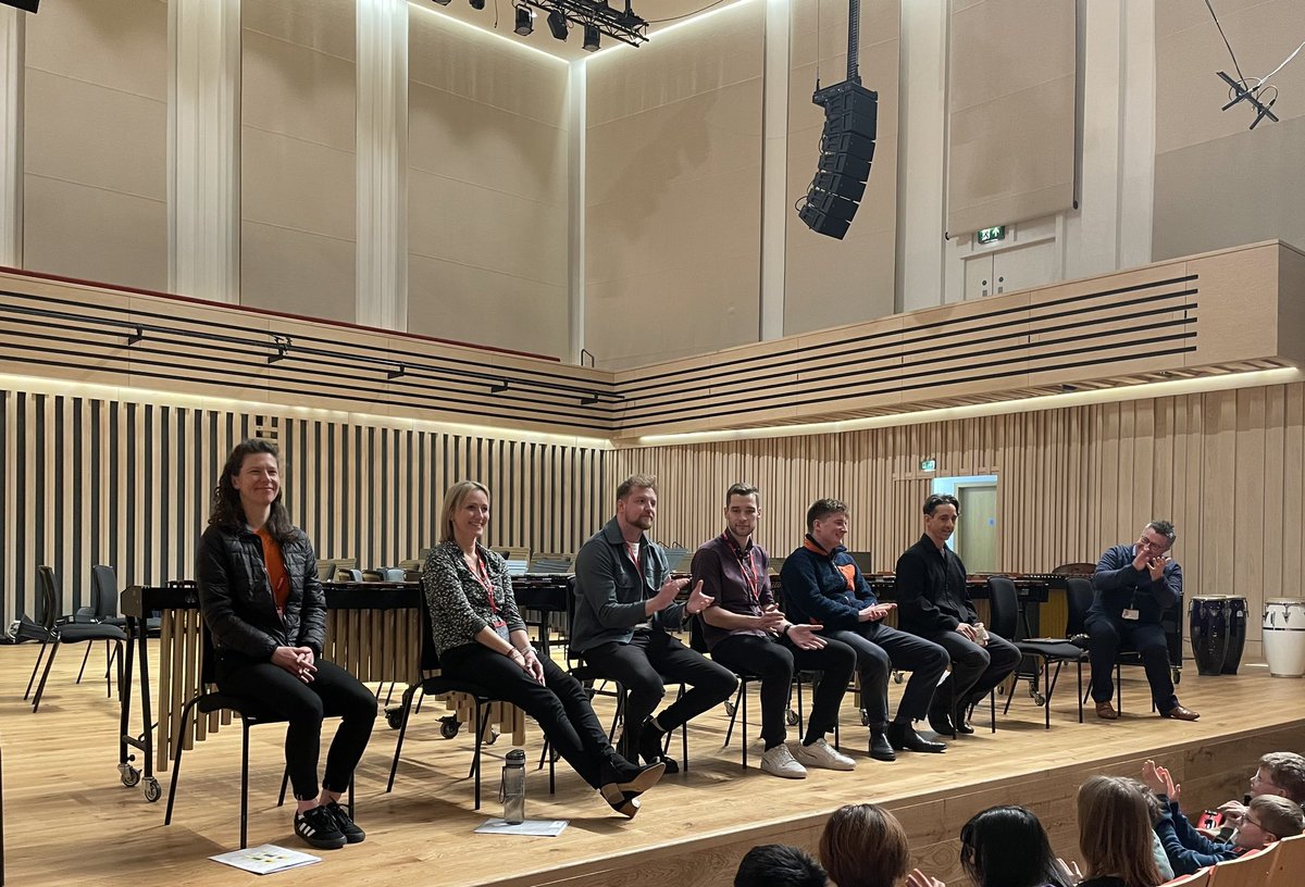 . @Chethams Brass & Percussion Academy Day, done! 6 inspirational guest tutors working with our students, alongside young musicians joining us for the day for instrumental class and ensemble playing @StollerHall