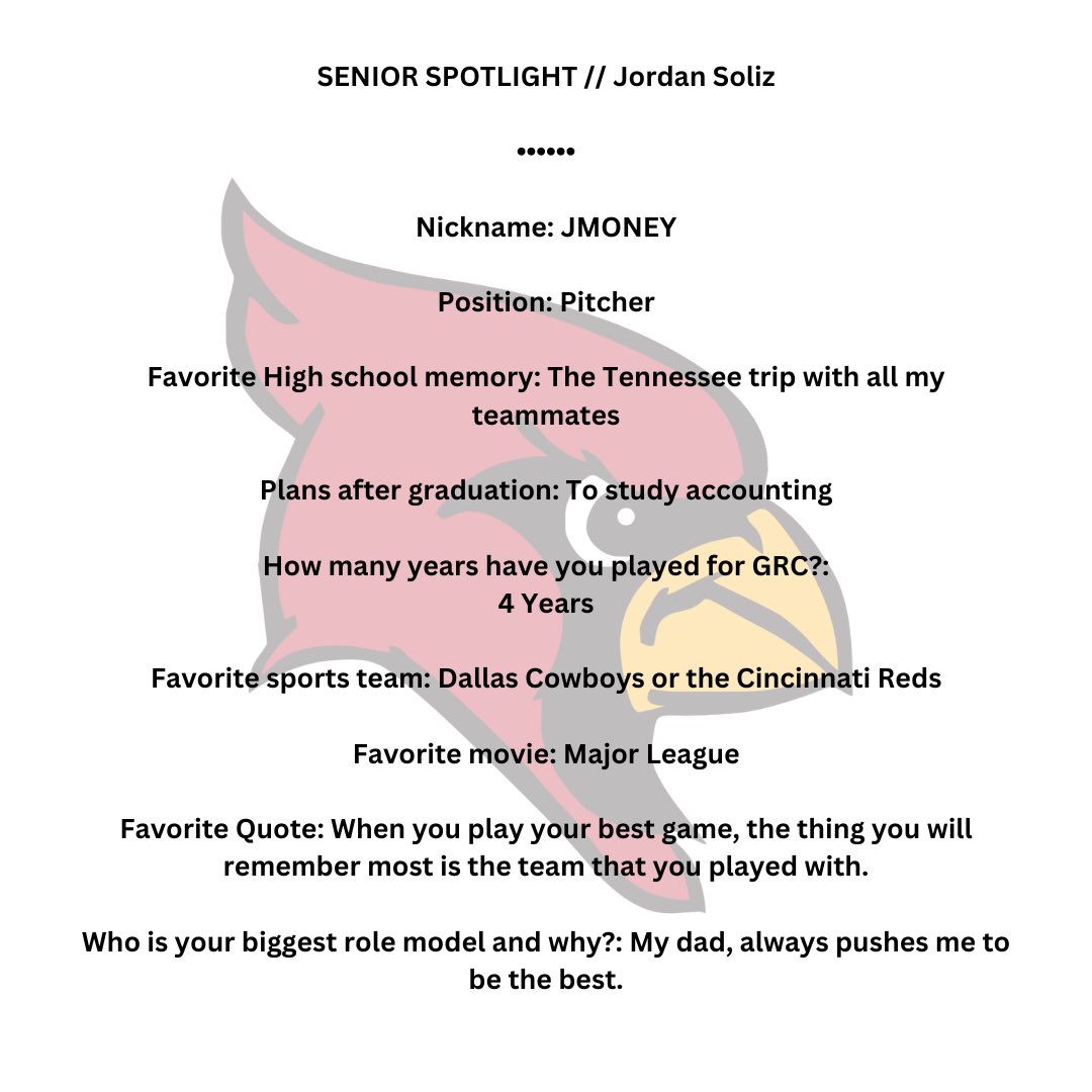 SENIOR SPOTLIGHT // Jordan Soliz