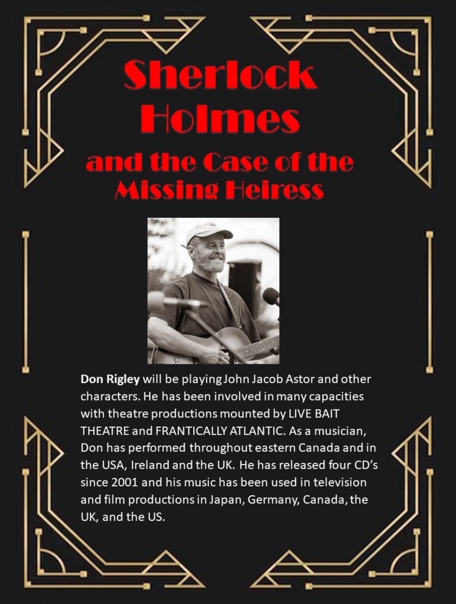 Presenting another one of our multi-talented creator/performers - Don Rigley - one half of the talented duo Frantically Atlantic!

#dominionhillcountryinn #charlottestartscentre #carrefourbeausoliel
