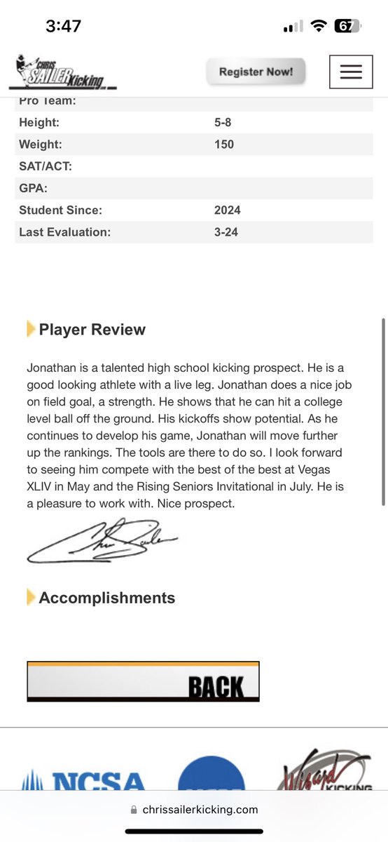 JonathanSanc21's tweet photo. Thank you @Chris_Sailer for the review. Great camp in Dallas, getting ready for Vegas💪🏽 https://t.co/O02EJ3ybyc