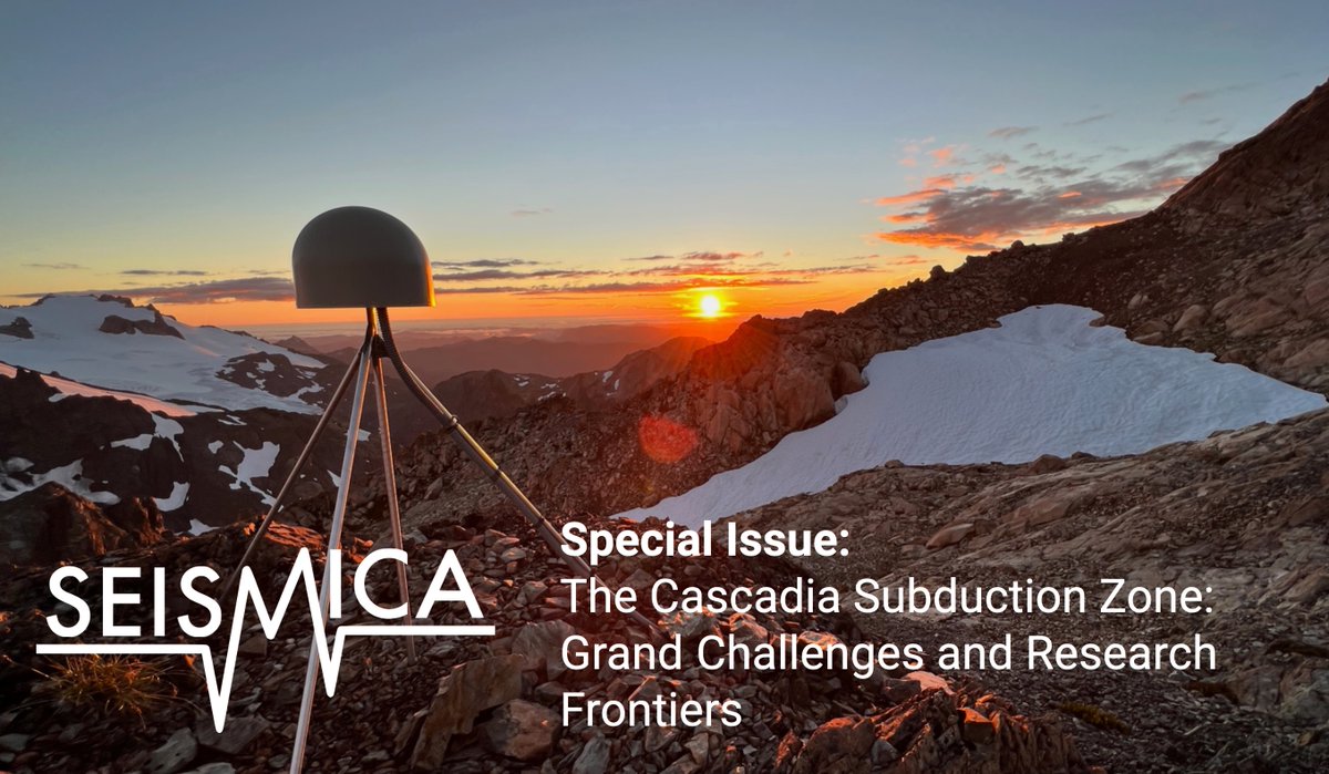 WeAreSeismica's tweet photo. Our special issue on the Cascadia Subduction Zone is open and welcoming your research and contributions to this fascinating area.

Check out the topics, the editors, and more information on this special issue:
https://t.co/MP8HjcVYaj https://t.co/mTJykTcEbA