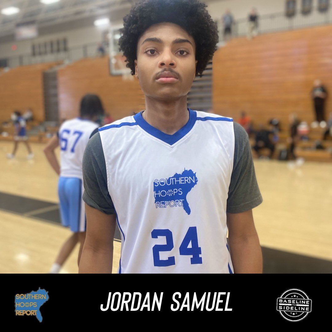 BTS_Report's tweet photo. ‘25 Jordan Samuel, of Winder-Barrow, had a strong showing in the early games. He showed the ability to shoot the ball from outside the paint, while defending it diligently on the other end. His performance earned him an offer from Voorhees. #SHReport https://t.co/x8e1XtQ32z