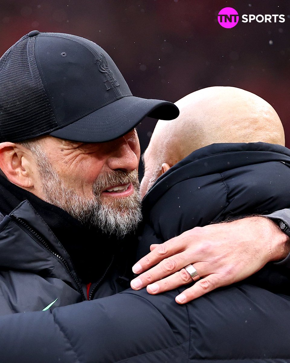 footballontnt's tweet photo. Jurgen Klopp and Pep Guardiola have faced off 30 times across all competitions.

1⃣2⃣ wins for Jurgen Klopp
1⃣1⃣ wins for Pep Guardiola

The end of an era? 😢 https://t.co/KoPp7GbYH7