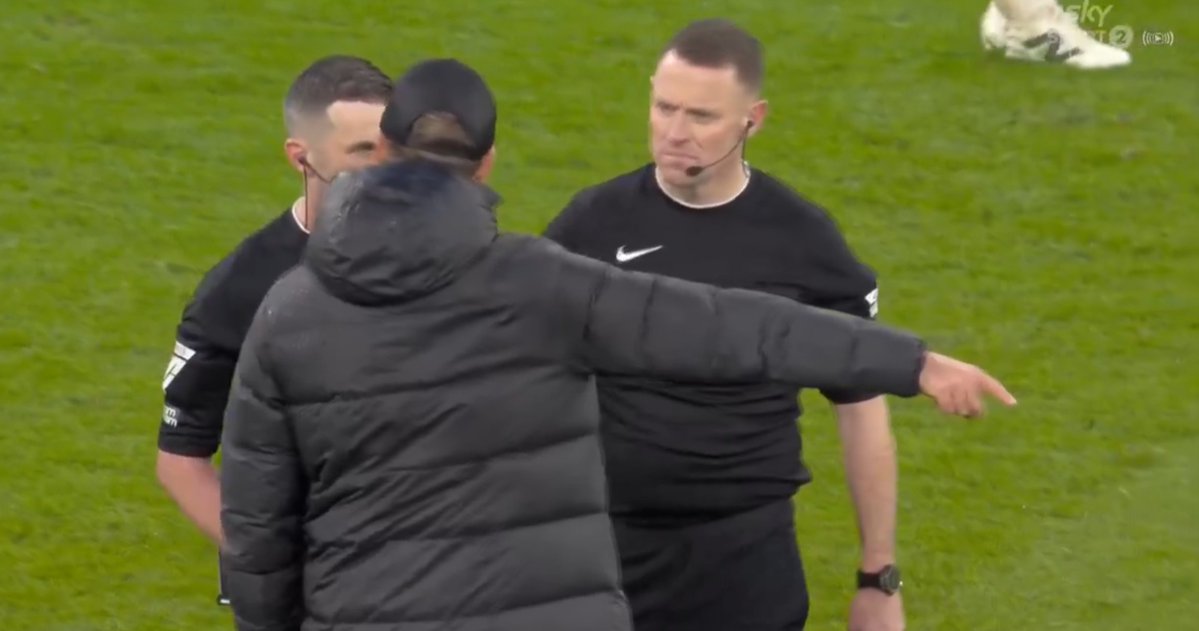 Klopp: That was a clear penalty ref.

Ref: No? Your player is still breathing.