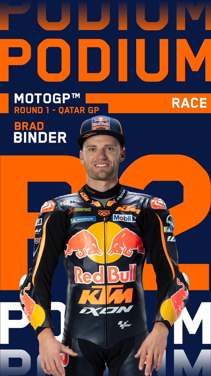 😮‍💨 ON THE EDGE OF OUR SEATS! @BradBinder_33 takes P2 at the season opener! 💪 #KTM #ReadyToRace #QatarGP 🇶🇦