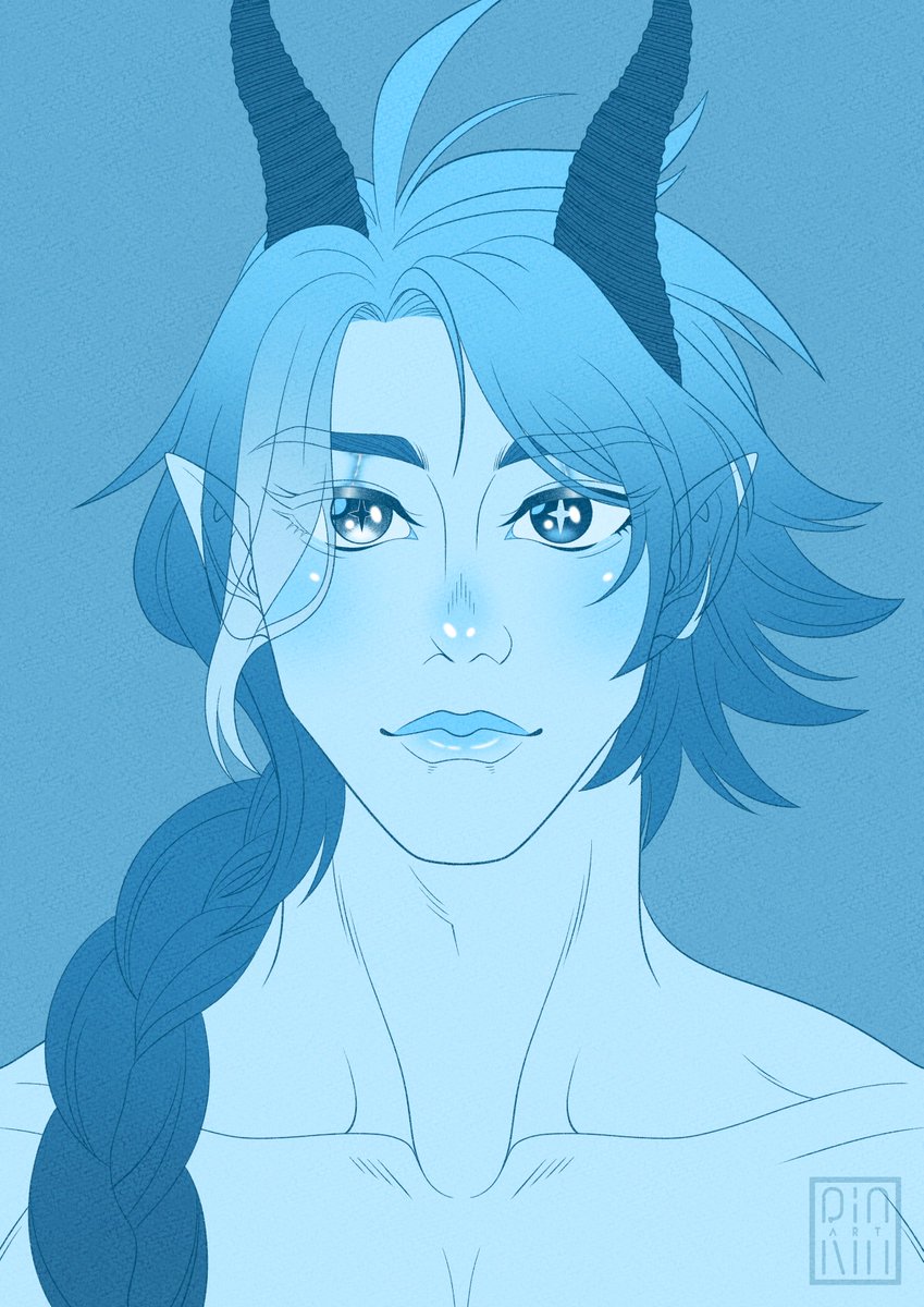 rinkashi_art's tweet photo. ✨🖼️ The royal tephros wanted another simpler portrait 🖼️✨
·
·
💙🗡️ SHIEL LEONHART 🗡️💙
#drawing #painting #art #illustration #digital #digitalart #stylized #stylizedart #portrait #portraitart #monochrome #monochromeart #monochromatic #blue #tephros #oc #ocart #mystyle https://t.co/XqfdS1gMfc