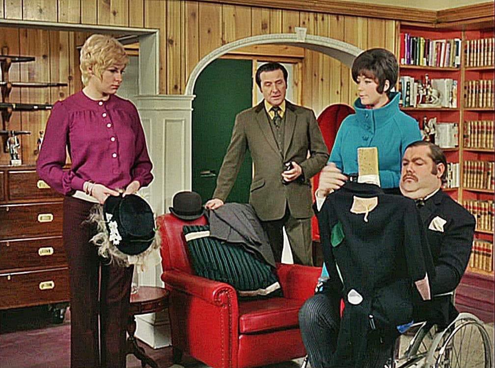 You got to love the character of Mother brilliantly played by Patrick Newell in The Avengers Series 6 Story “Requiem”by Brian Clemens , Directed by DonChaffey. #PatrickMacnee #LindaThorson #AngelaDouglas #PatrickNewell #JohnCairney  #JohnPaul #DenisShaw #TheAvengers