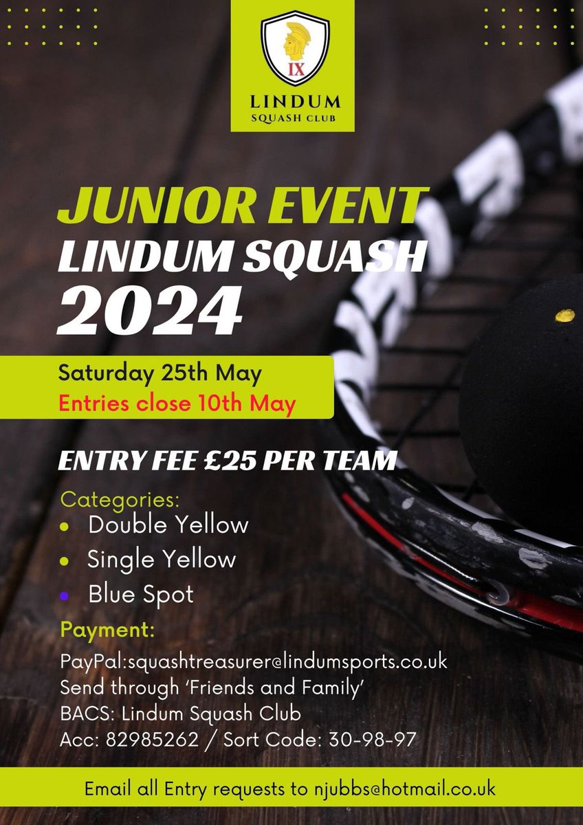 SquashWin's tweet image. Looking to get away with a team of junior squash players ? An event we wan piloted last year and will be hosting again this year