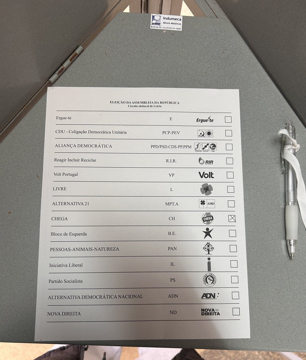 Um voto no chega é um voto com consciência 🤞🏻