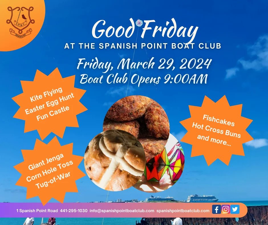 SPBCbda's tweet image. The days are getting longer, and things are heating up at #SPBC. From a #stpaddysday  treat to our annual #GoodFriday events. These festivities should not be missed!  See images for all the details! 

*Exclusively for Members and their guests*
#itsbetterattheboatclub