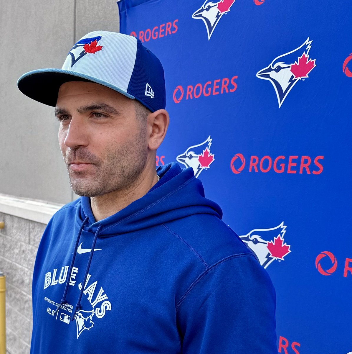 Joey Votto is wearing No. 37. 

His locker is between Paolo Espino and Cam Eden. 

He’s here because he wasn’t ready to walk away: 

“I don't want to let go. And I still feel like I have ability. The last couple of years I was not as healthy as I would have liked to have been”