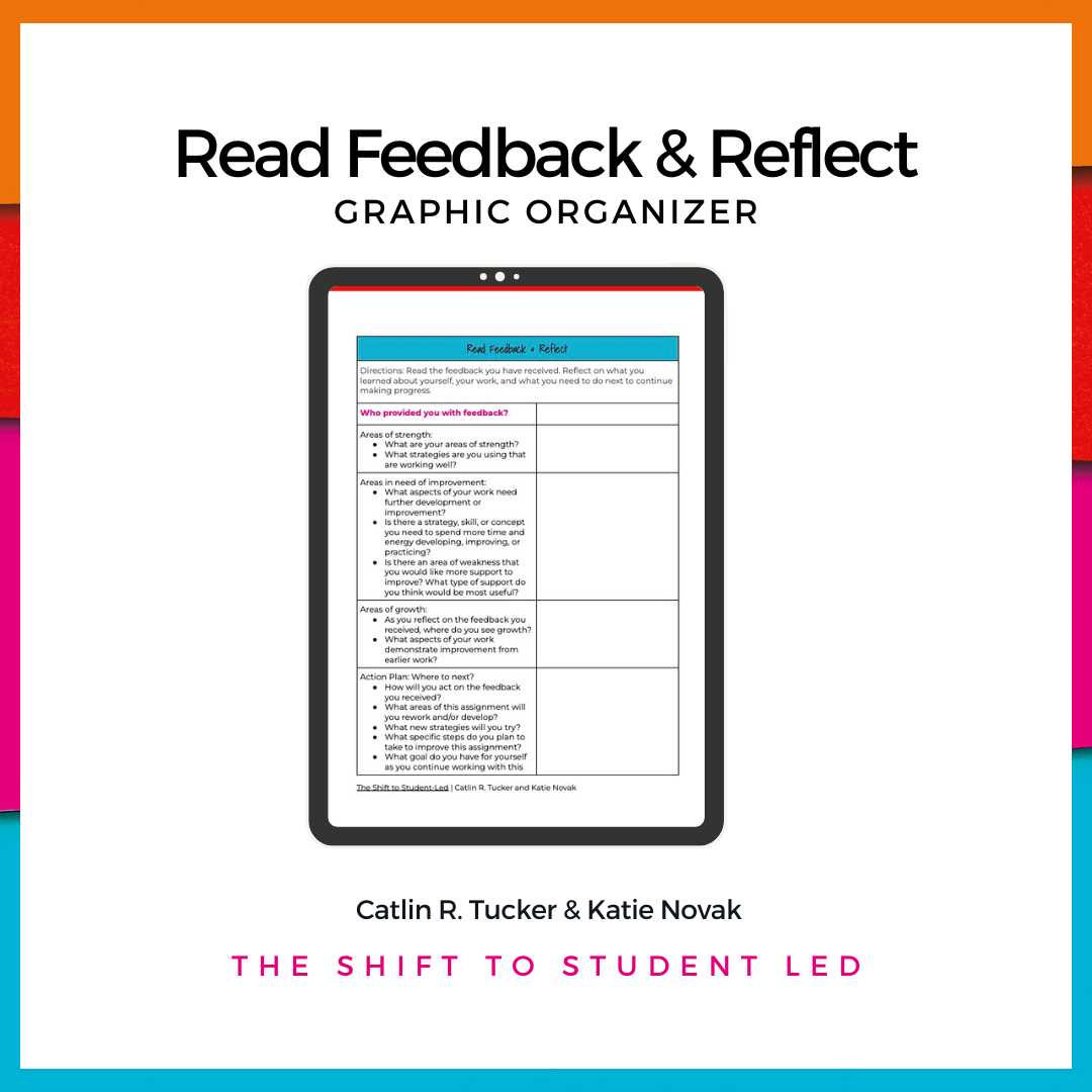 KatieNovakUDL's tweet image. Reflect. Refine. Repeat.

In our book, The Shift to Student Led, we offer a graphic organizer for managing this process.  Click the link below to check it out and save a copy.
bit.ly/3wIKPEC @Catlin_Tucker #StudentLed