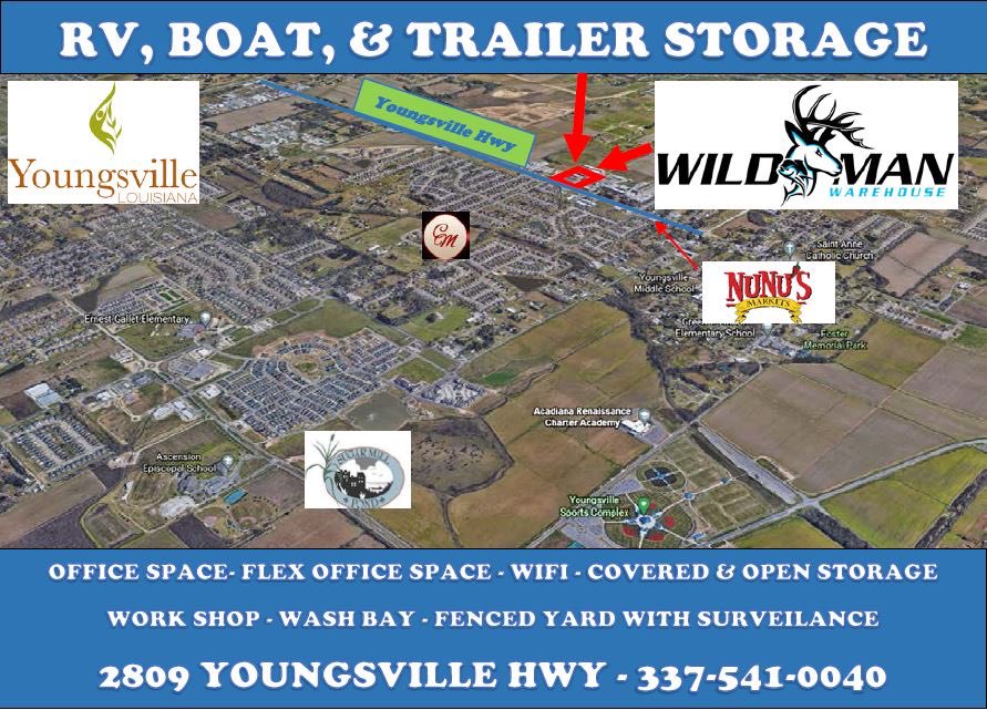 WildmanWareH's tweet photo. RV and Boat Storage in Youngsville Louisiana.  We have covered and uncovered spots available starting at $60 month. https://t.co/gYMj2OZ8so