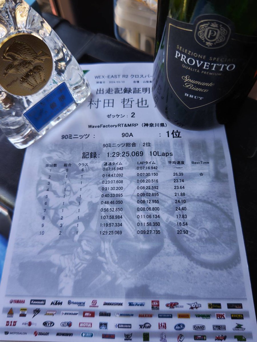 Wave_Factory's tweet image. #WEX　勝沼

苦手なコース
結果に満足🏆

昨年から調子の悪かったマシン
やっとまともに走ってくれた。

チーム員も入賞ラッシュ！

チビ達は　#関東選
いい結果出た様です！

#WaveFactoryRT
#KTM川崎中央
#MRP