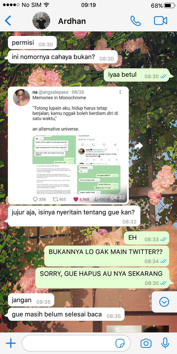 Dia yang ditulis

"Jujur aja, isinya nyeritain tentang gue kan?"

Mark lee few tweets au