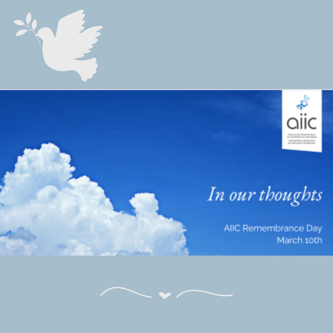 Sempre em nossos corações... AIIC Remembrance Day - March 10 @aiiconline