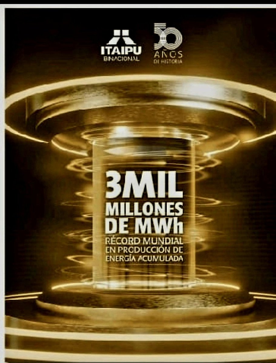 La poderosa <a href="/itaipuparaguay/">ITAIPU Binacional Py</a> motor del Desarrollo Nacional con rostro humano , llega al record Mundial de generación de energía acumulada. Lo que hace 50 años era una Visión,  hoy es el patrimonio económico más importante del País.