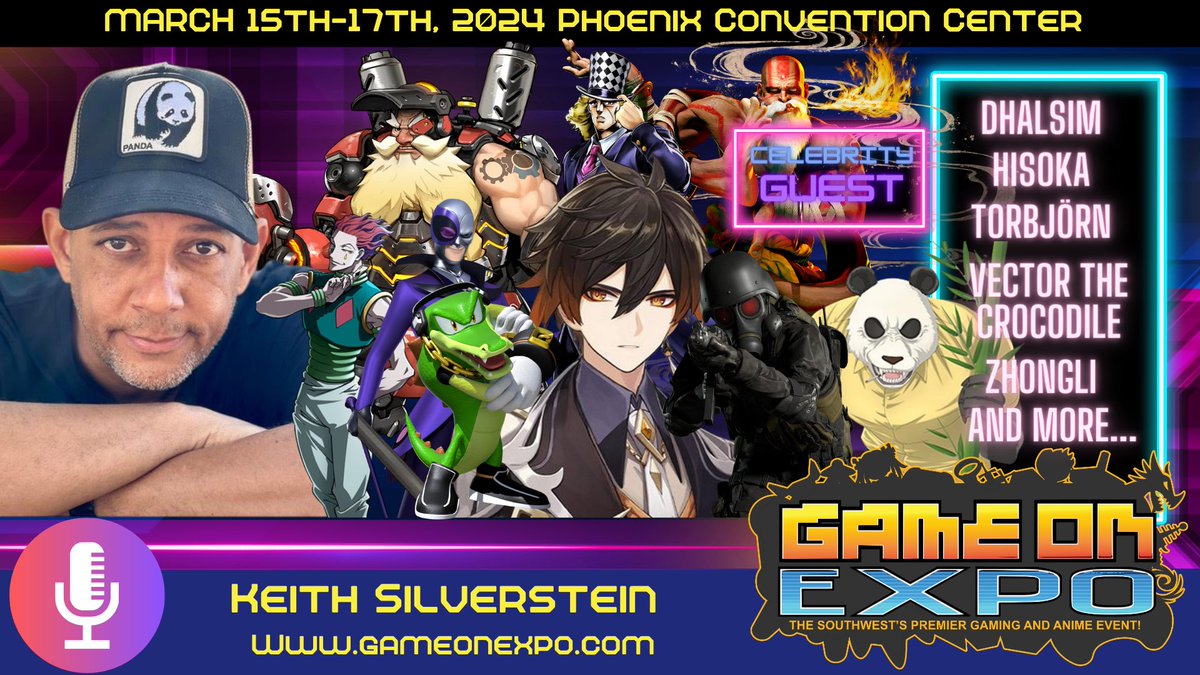 Join me next weekend as I get my game on at @gameonexpo in Arizona‼️Hope to see you there. #gameonexpo2024 #residentevil #sonicthehedgehog #streetfighter6 #overwatch #genshinimpact #persona5 #soulcalibur #callofdutyblackops4 #hunterxhunter #deadoralive6 #supersmashbrosultimate…