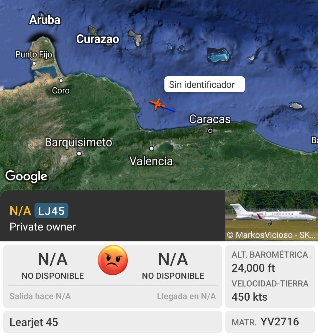 Arr3ch0's tweet photo. PDVSA #YV2716 en aparente ruta a Falcón. https://t.co/sIK8pMFEyD