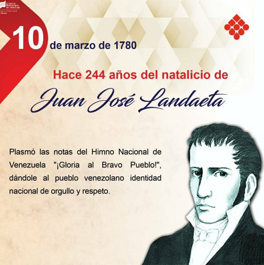 Además de su contribución al himno nacional, Landaeta compuso numerosas obras musicales, incluyendo piezas de música religiosa, danzas populares y composiciones para orquesta. Su legado musical sigue siendo recordado y celebrado en Venezuela.

#PuebloMaduroAvanza 
#Petroquimica