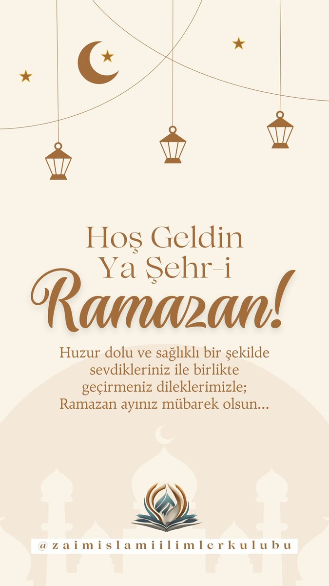 Ramazan ayımız mübarek olsun...✨💐
#izü #zaimislamiilimler #Ramazan #Ramadan2024 #RamadanKareem #ramadanmubarak