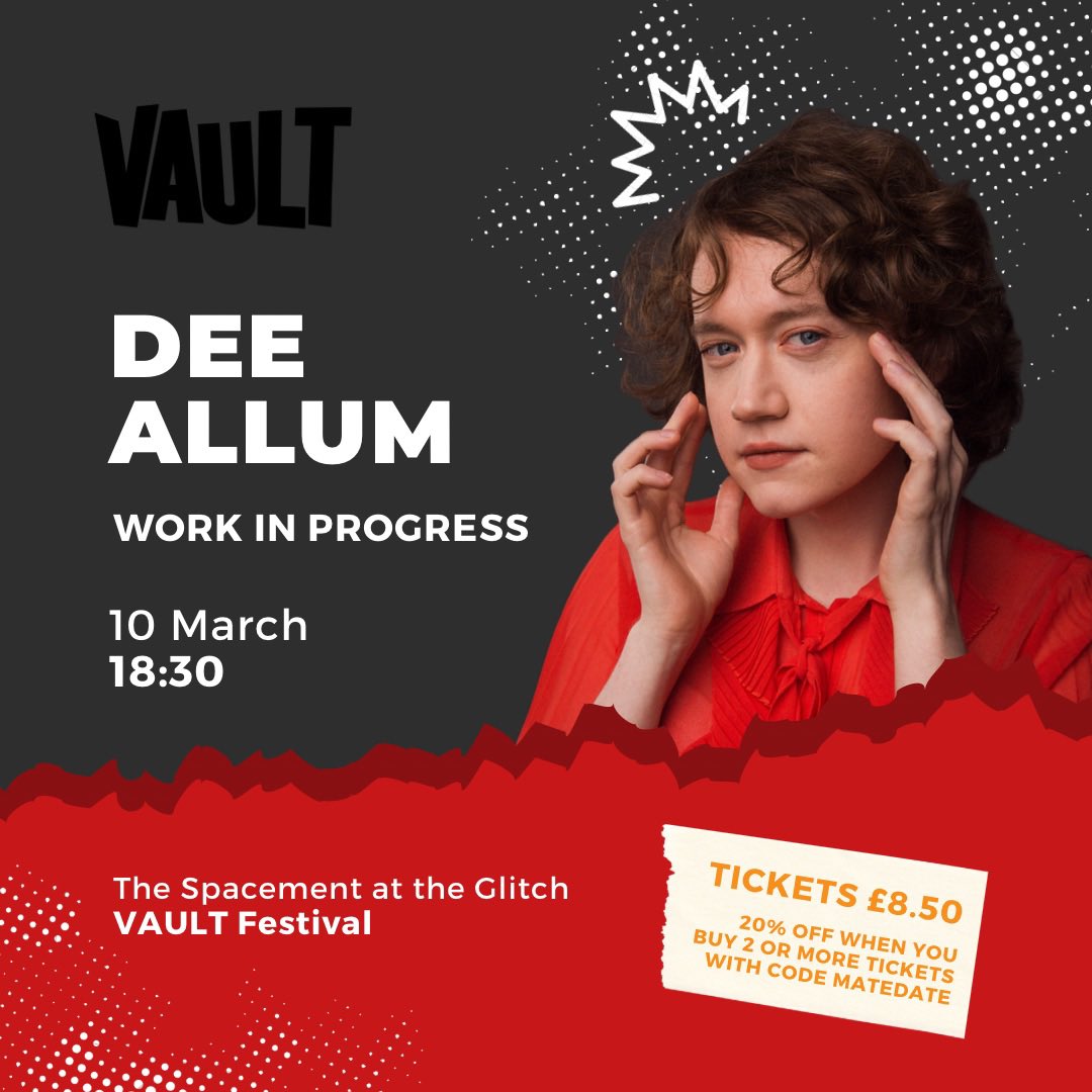 Come and see this! It will be actually very good I promise theglitch.london/events/dee-all… @wearevault_ @ChambersMgt