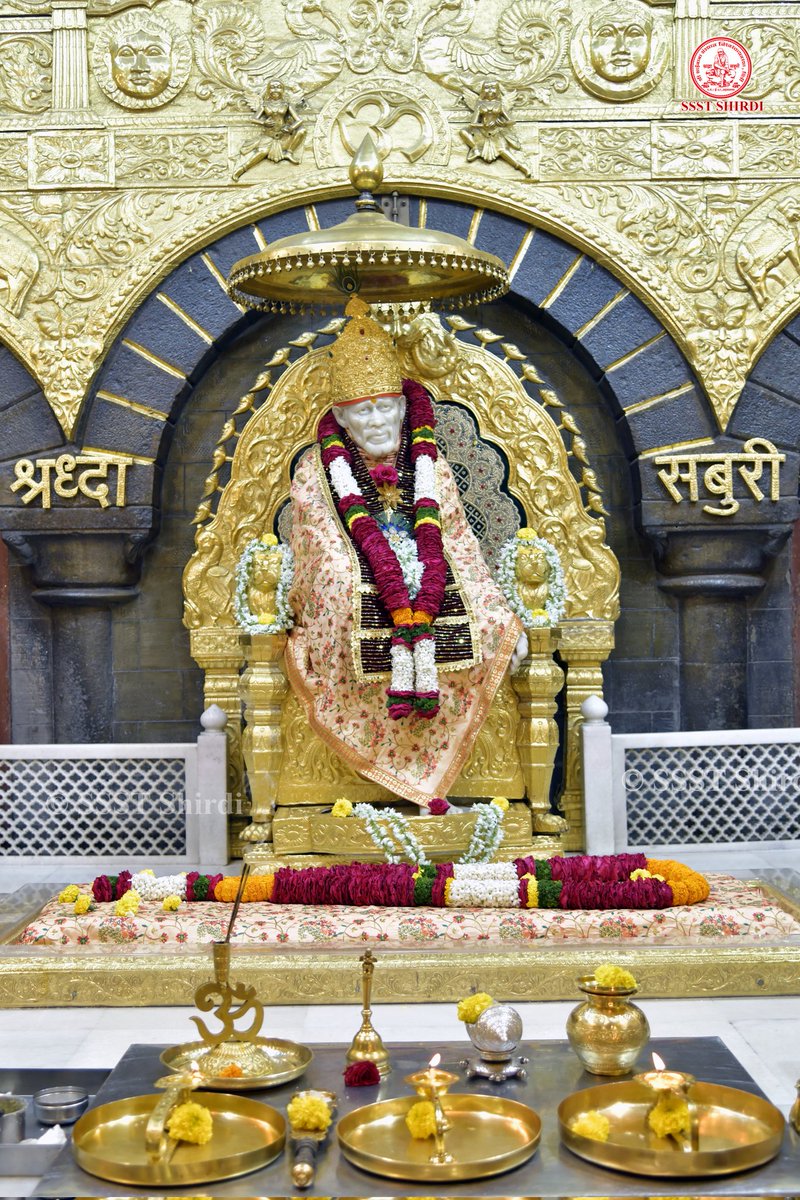 SSSTShirdi's tweet photo. *!! ॐ साई राम !!*
*श्री साईबाबा संस्थान विश्वस्त व्यवस्था,शिर्डी*
*!! ॐ Sai Ram !!*
*Shri Saibaba Sansthan Trust, Shirdi*
≈≈≈≈≈≈≈≈≈≈≈≈≈≈≈≈≈
 *आरती :-धुपारती*
*रविवार १० मार्च २०२४*    
*Aarti :-Dhooparti*
*Sunday 10 March  2024* https://t.co/jQMA2f1zGL