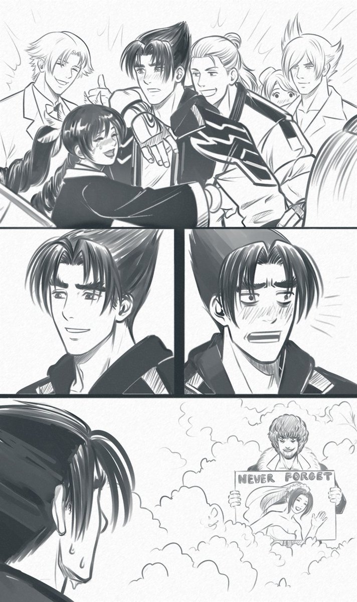 AutumnSacura's tweet photo. Tekken 8 ending, my version. 
#tekken #Hwoarang #JinKazama #fanart https://t.co/jghOBZiQKq
