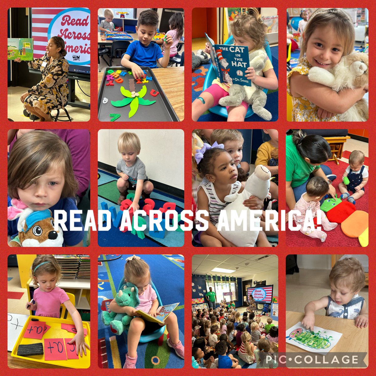CFISDELC2's tweet photo. Read Across America! Why? Because we build the foundation for learning. A huge thank you to all our guest readers this week. #loveofbooks #knowledgeispower #itbeginswithus @cfisdleslie @CFISDELCS https://t.co/k4kniPEI8t