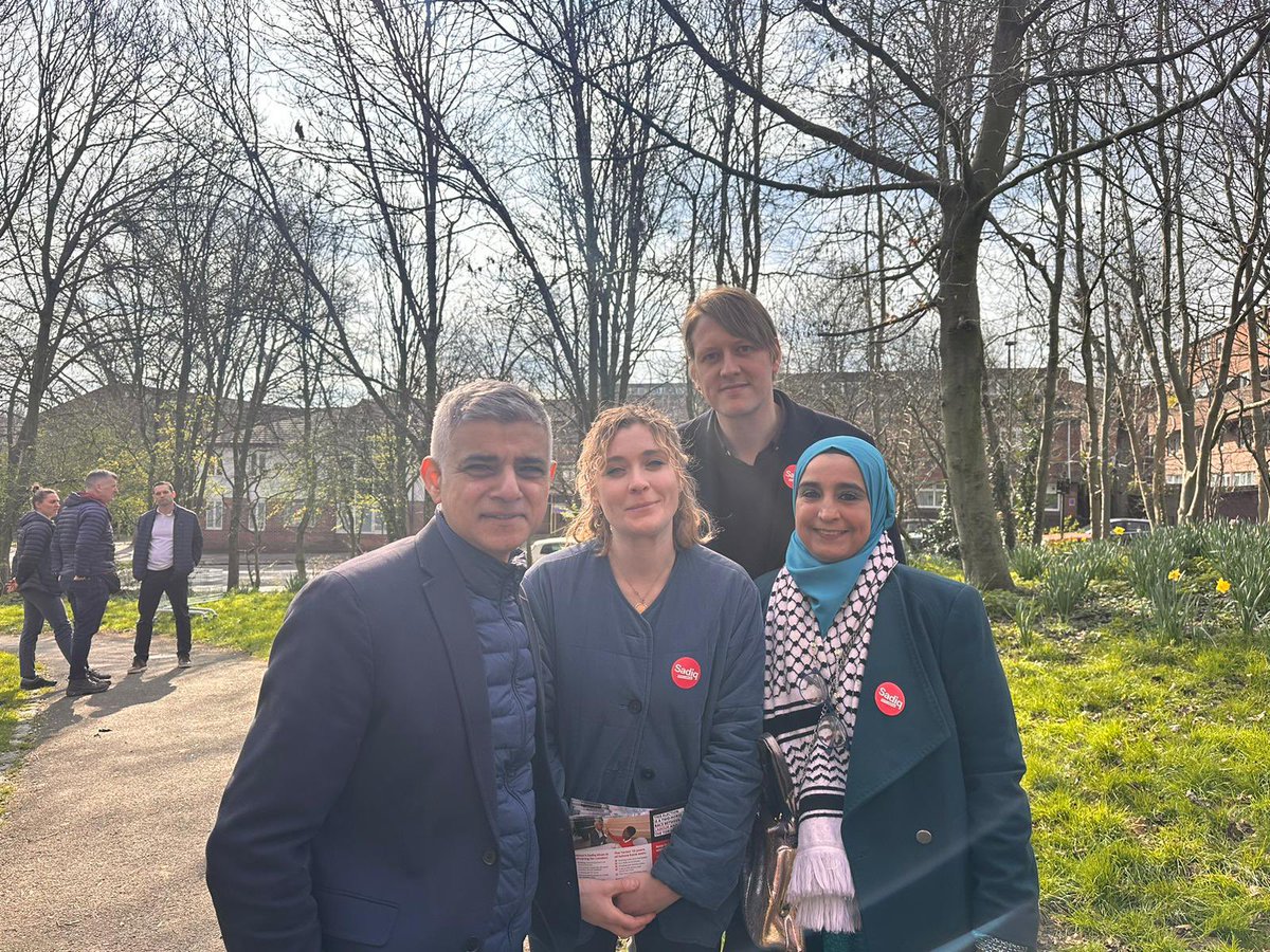 Wonderful to be out with <a href="/SadiqKhan/">Sadiq Khan</a> 

Talking to Islington residents about how 

🌹Labour in London have delivered double the number of council homes than the rest of England; and 

🌹how we are fighting for a cleaner, safer London. 

<a href="/IslingtonSouth/">Islington South, Finsbury & De Beauvoir Labour</a> <a href="/CityHallLabour/">London Assembly Labour 🌹</a>