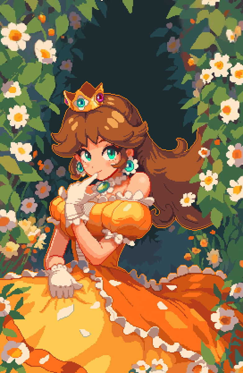 1TZAH's tweet photo. Happy MAR10 Day! 
Here are your 3 favorite princesses and your mayor #pixelart wallpapers.