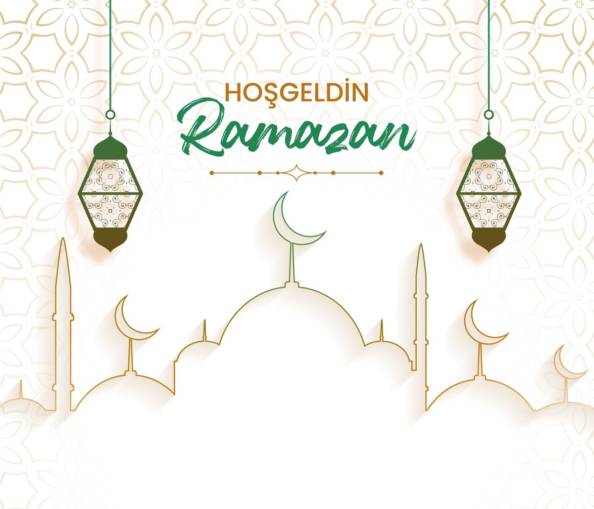 Rahmet,
Bereket,
Mağfiret,
Sabır ve Huzur Ayı,
Onbir Ayın Sultanı...
Hoşgeldin ya şehri Ramazan.
Ramazan ayımız mübarek olsun.  Yüce Rabbim ibadetlerinizi kabul etsin.#Ramazan