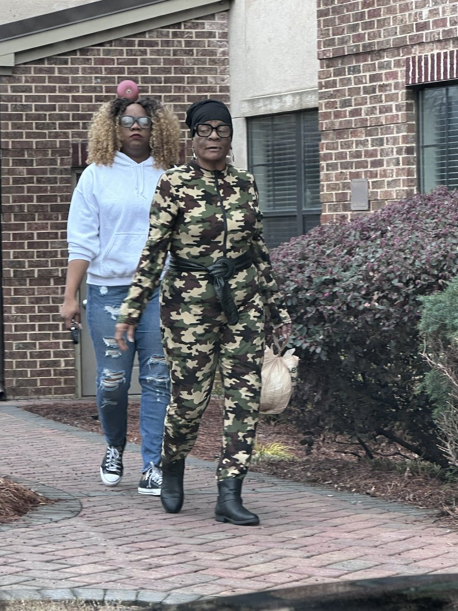 Lanay143's tweet photo. My fly 71 (almost 72) yo Mother!! (And my youngest sister) I drove to Atlanta to hang out with them for my birthday! #GirlTime #FlyMama #Camo #FamilyOverEverything #Family https://t.co/P5NllXNPWR