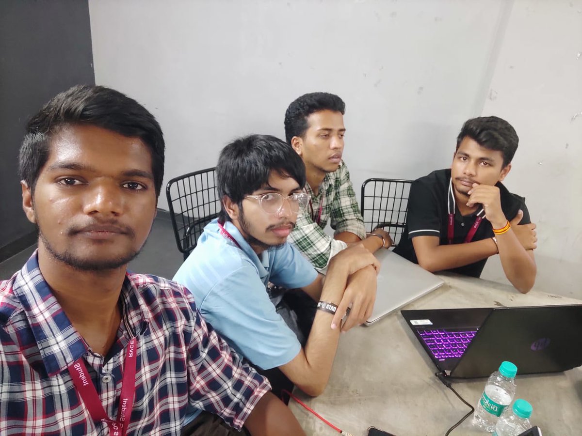 Attended our first hackathon at RV College on 6th March, didn't win this time. Remember, failing is the first step to success! #Hackathon #Learning #GrowthMindset