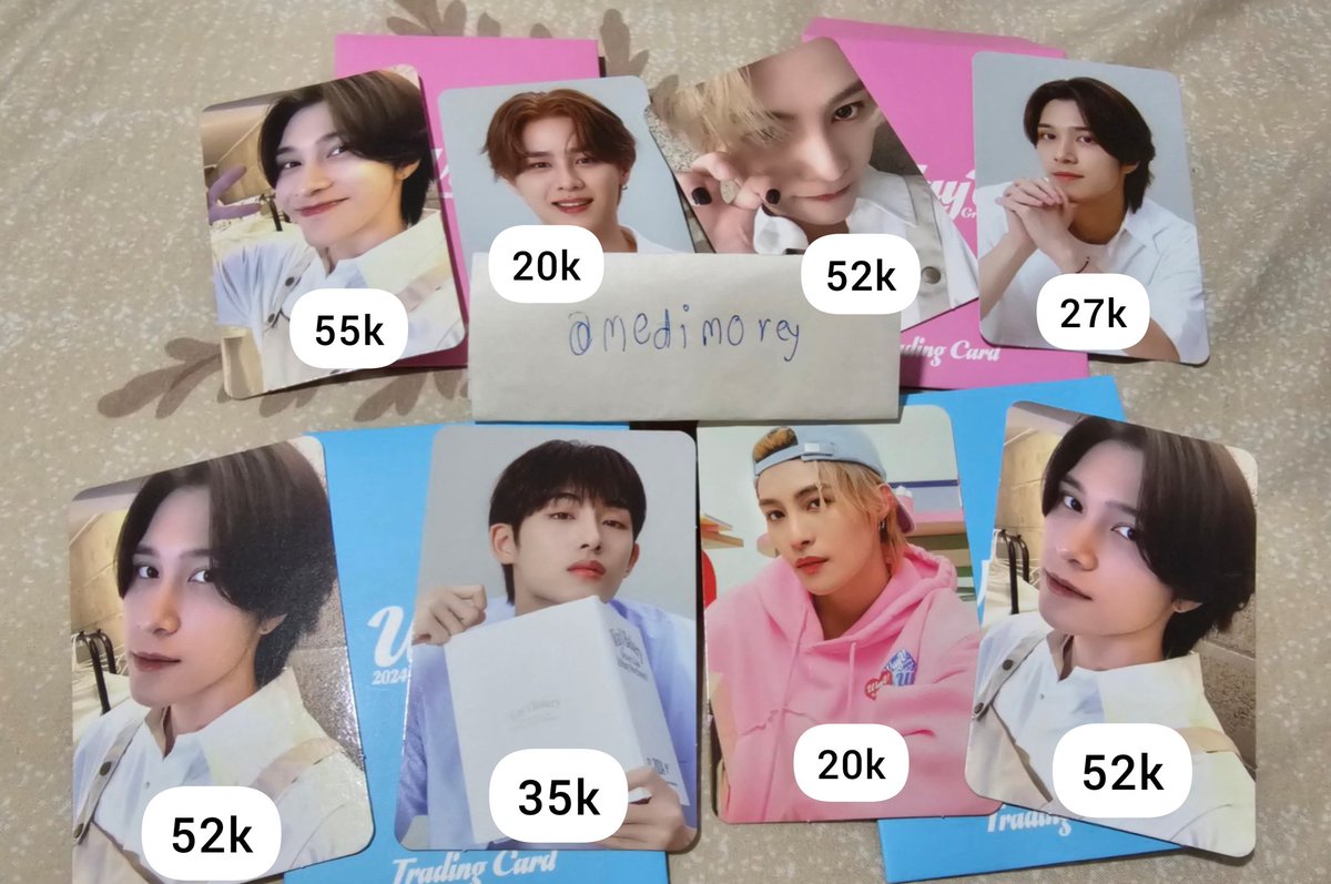 medimorey's tweet photo. Wts want to sell || ready Thai

Aab photocard WayV Kun Winwin Hendery Yangyang
🏷price bersih ina (inc tax)
❌packing
‼️first pay first get
✅GO dom Jaktim
📩dm to claim

Lfb tc trading card sg24 seasons greeting 2024 a b ver selca konsep pc photocard poca https://t.co/BpFxWKF71C