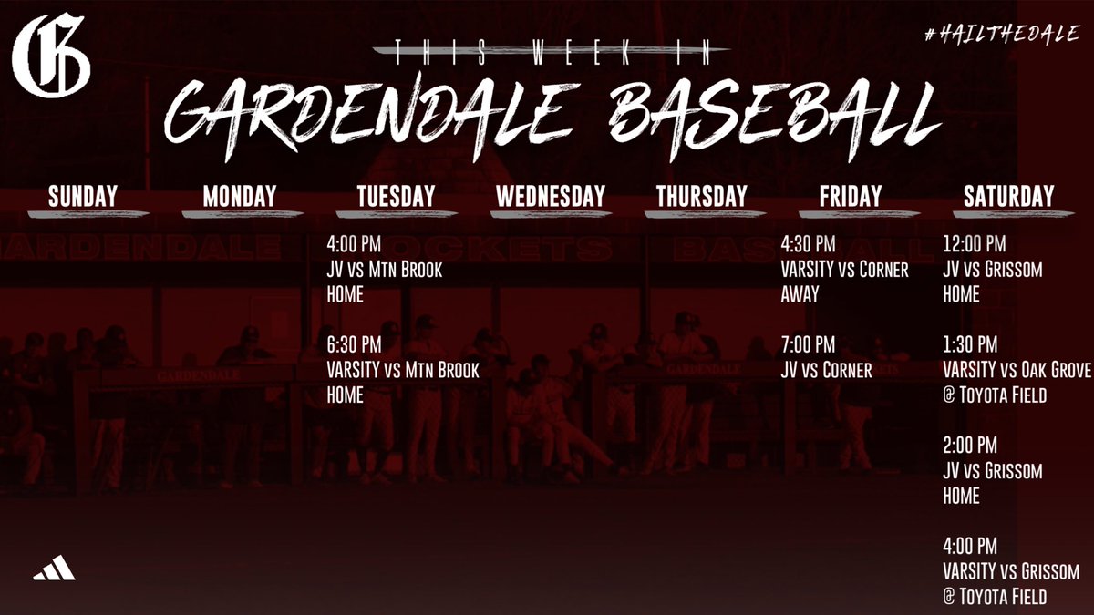 GdaleHSBaseball's tweet photo. Another exciting week of Rocket baseball! #HailtheDale https://t.co/oASqV9IfgO