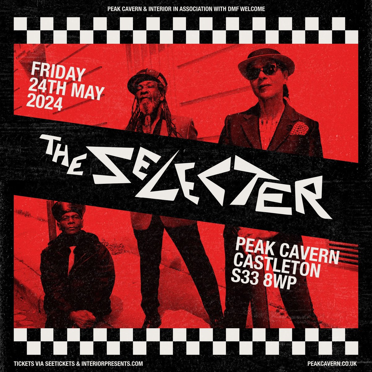 Friday 24 May ~ Ska legends The Selecter are taking over Peak Cavern in Castleton Tickets / info: interiorpresents.com