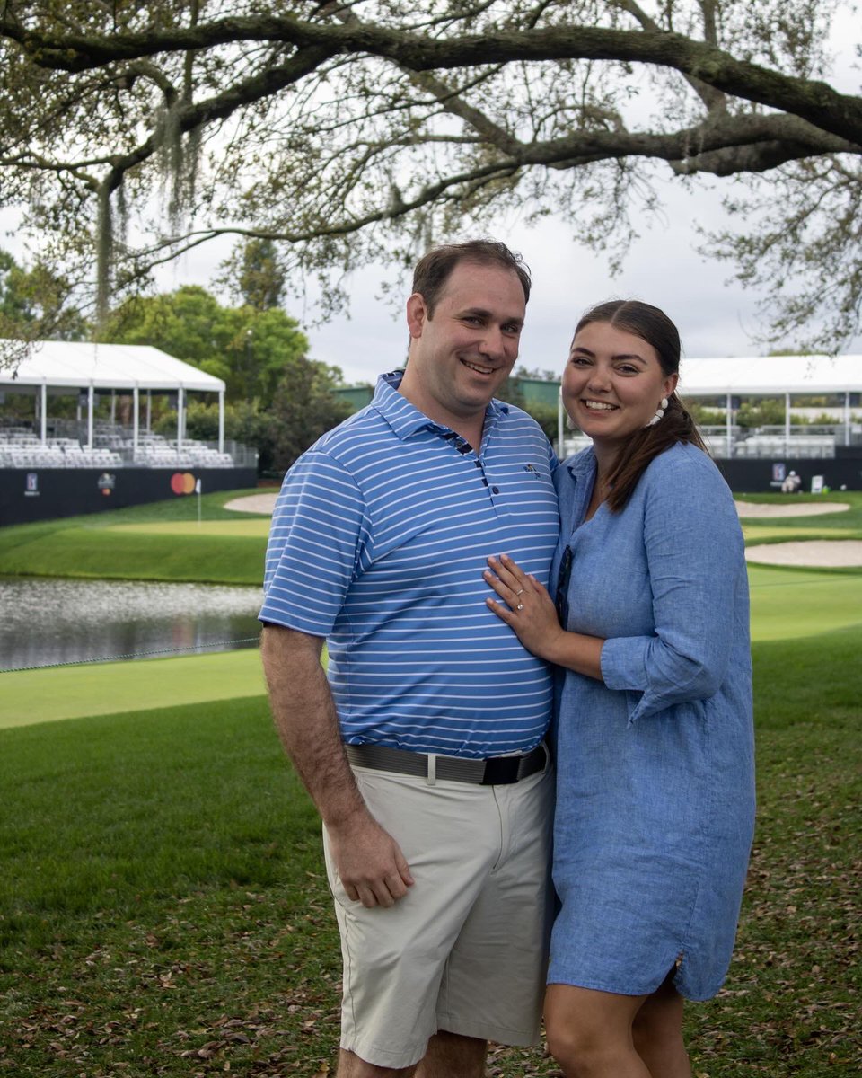 Championship Sunday just started but this couple is already winning! Happy engagement! #BayHill | #APInv