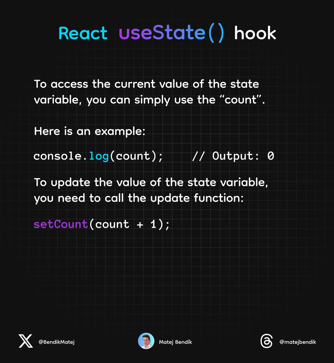 React UseState Hook Explained A Thread Thread From Matej Bend k react-usestate-hook-explained-a-thread-thread-from-matej-bend-k
