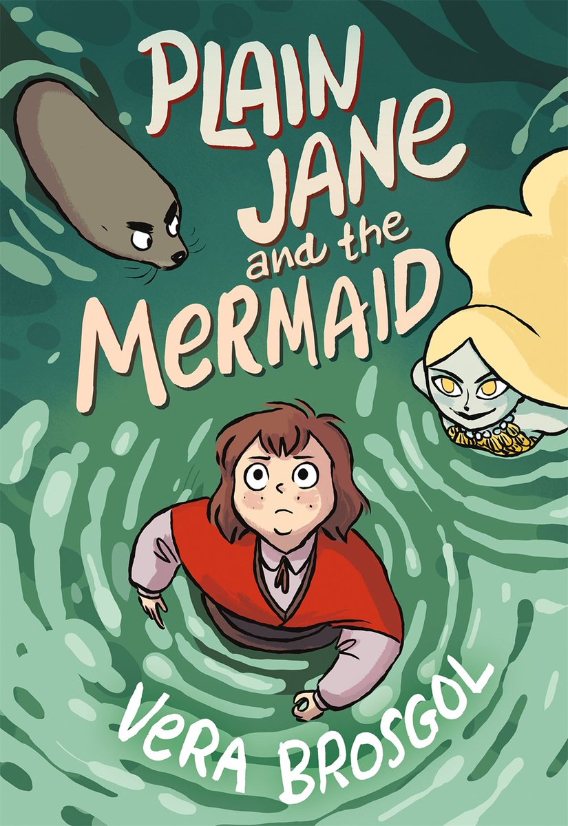 HornBook's tweet photo. ICYMI on #TalkswithRoger: Vera Brosgol Talks w/ Roger Sutton about PLAIN JANE AND THE MERMAID (@01FirstSecond/@MacKidsBooks): "The longer you spend with yourself working on something big like a graphic novel, the more doubt sets in." https://t.co/pSoP6FmqzJ https://t.co/VMwksg7Rmr