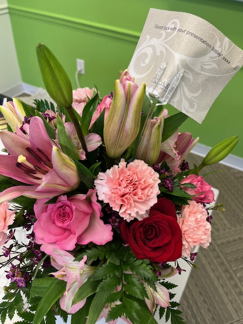 ContempoCLE's tweet photo. Love getting flowers anytime of the year! These were in support of International Women's Day, just got them this morning 😀 too bad they weren't signed from anyone! 🌸#internationalwomensday #InspireInclusion2024 https://t.co/c3lP9seykO