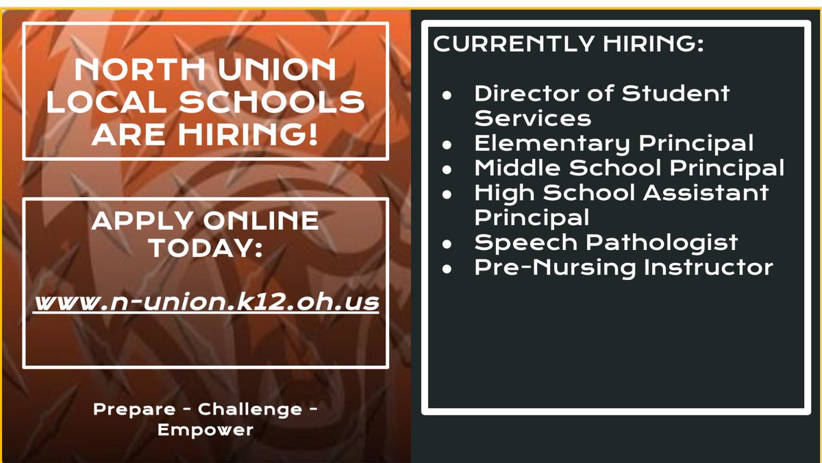 Looking for something to do on a snowy Sunday? Check out our job postings. Deadline to apply is March 15th. Apply today! n-union.k12.oh.us <a href="/NUHS_Principal/">NUHS Principal</a> <a href="/NUES_Principal/">NUES Principal</a> <a href="/NUMS_Principal/">NUMS_Principal</a>