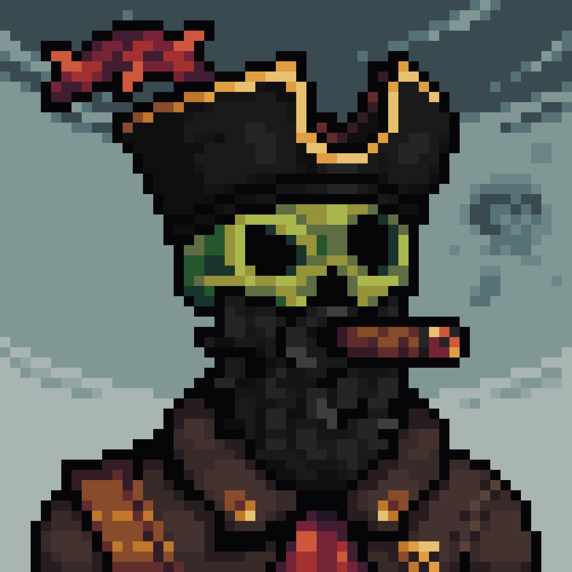 "Captain Smoker is known for his love of cigars, which he would smoke incessantly, even in the middle of battle"