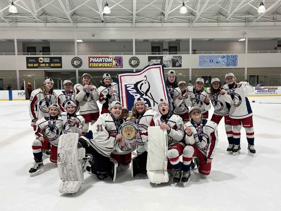 FoxMotorsHockey's tweet photo. Congratulations to our Girls 12U Tier 1 MAHA State Champions! First girls tier 1 state champions for West Michigan!
#RollFox🦊 https://t.co/LEMECfN2hX