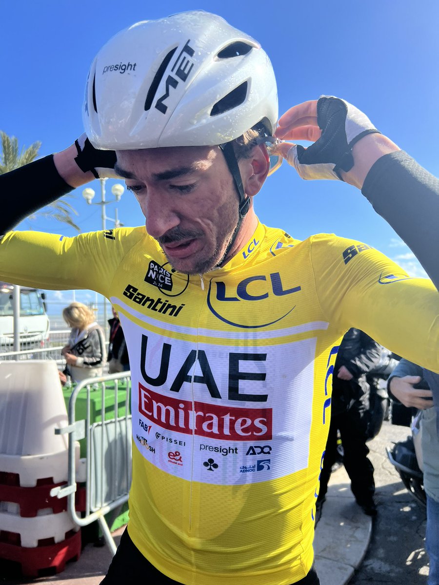 He gave everything👊 

@BrandonMcNult finishes in 5th place on the final stage and seals 3rd place overall #ParisNice 🇫🇷.

#UAETeamEmirates #WeAreUAE