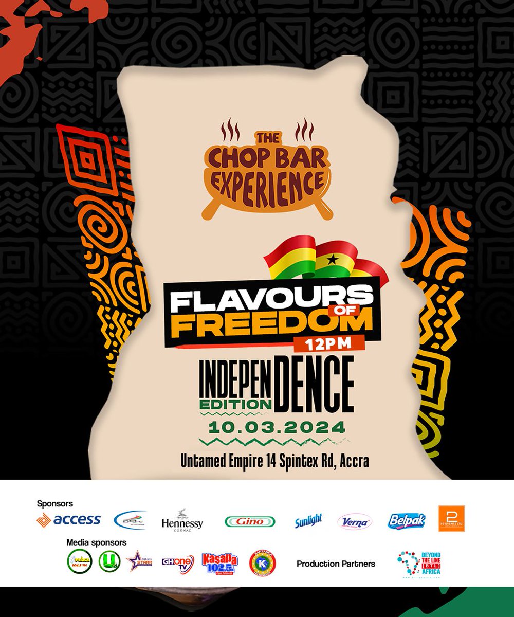 AccessBankGhana's tweet photo. Itโs happening now!
Donโt miss the chance to experience the flavors of freedom!
Click https://t.co/bosEMjCrlF for directions.
#TheChopBarExperience
#FlavoursOfFreedom
#AccessBankGhana https://t.co/bUQsFxd9vJ
