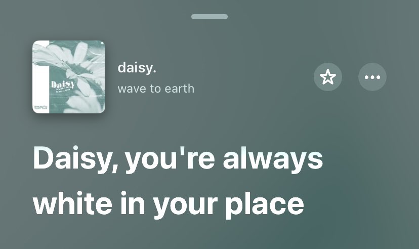 wave to earth - Daisy // lyrics 