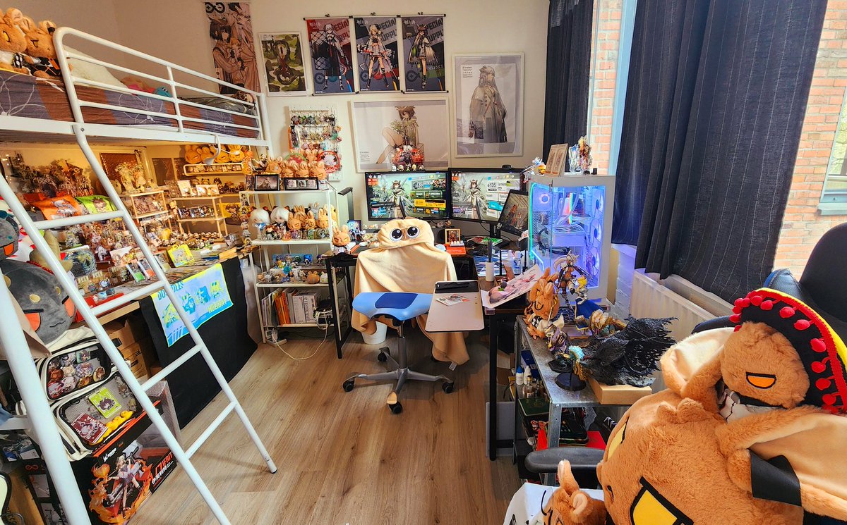 Kimmy_tsu's tweet image. Arknights Owl Wyvern room ver.6!!!
🐲♥️🦉 and so many beans🫘