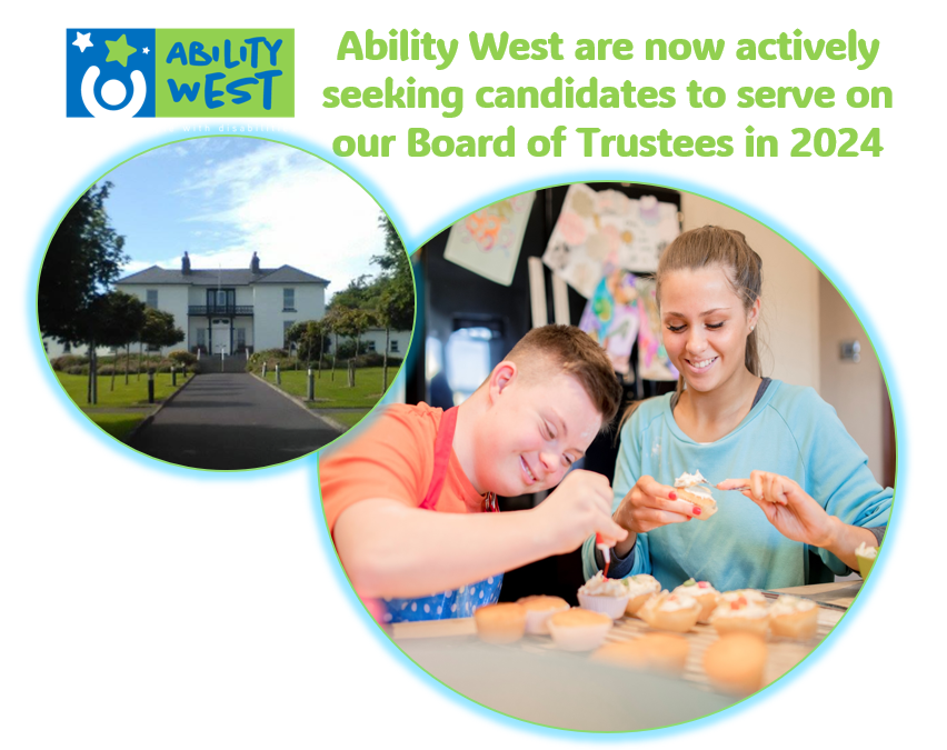 Ability West (@abilitywest) on Twitter photo We are now actively seeking candidates to serve on our Board of Trustees in 2024.
If you would like to find out more, please send your expression of interest along with your CV before 8th April 2024 to email: ceom@abilitywest.ie
#nonprofit #boardofdirectors We are now actively seeking candidates to serve on our Board of Trustees in 2024.
If you would like to find out more, please send your expression of interest along with your CV before 8th April 2024 to email: ceom@abilitywest.ie
#nonprofit #boardofdirectors